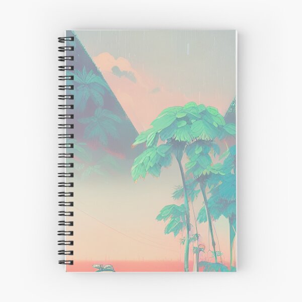 Item preview, 90s Nostalgia Retro Vaporwave Fantasy Futuristic Retro Landscape Illustration designed and sold by S Y N T H R E A L M.
