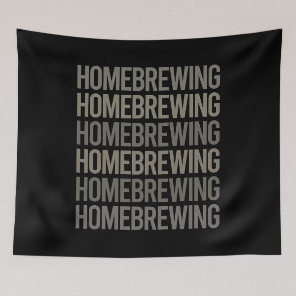 Item preview, Gray Text Art Homebrewing Homebrew Homebrewer Beer Home Brew Brewing Brewer designed and sold by TartSpiderWeb.