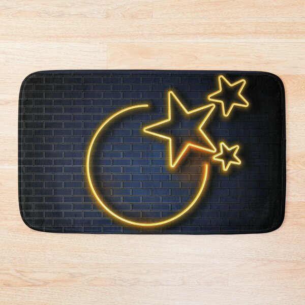 Item preview, Brick Dark Blue Wall Yellow Neon Glow Advertising Neon Signs designed and sold by JeLoTall.