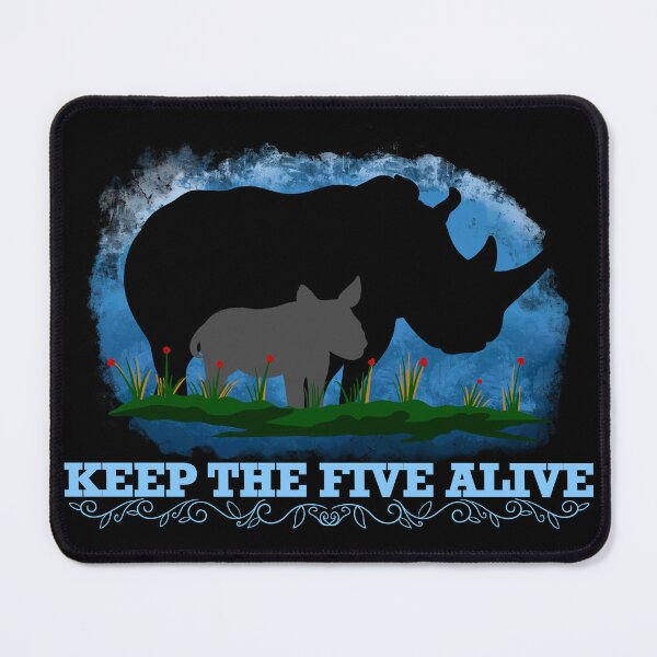 Item preview, World Rhino Day Keep The Five Alive  designed and sold by nickardi.