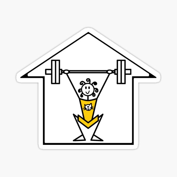 The lifting place Sticker