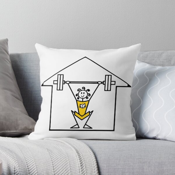The lifting place Throw Pillow