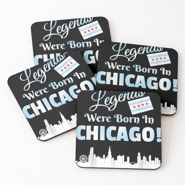 Item preview, Only Legends Were Born In Chicago Chicago Skyline Flag Art designed and sold by benjaxtunsie.