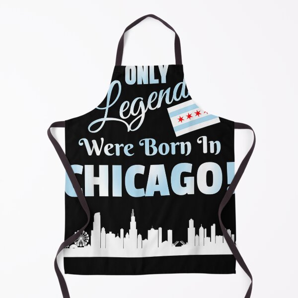 Item preview, Only Legends Were Born In Chicago Chicago Skyline Flag Art designed and sold by benjaxtunsie.