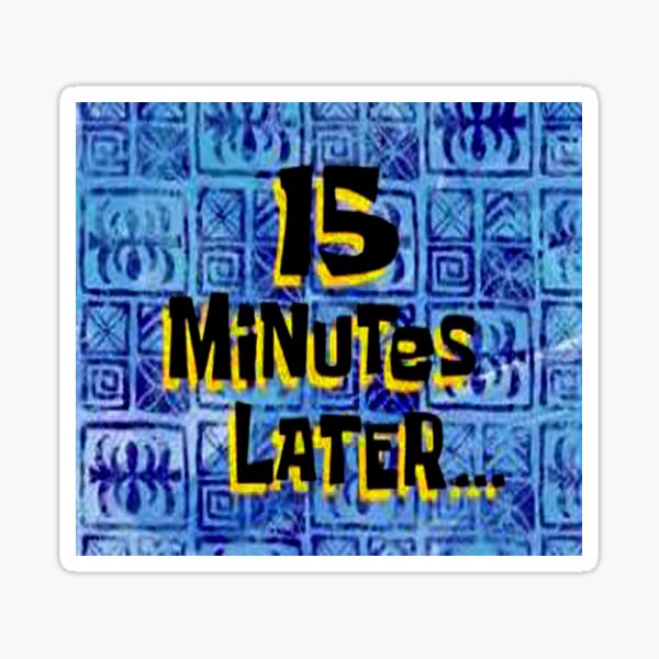 "Spongebob years later Sticker" Sticker for Sale by ARTITANE | Redbubble