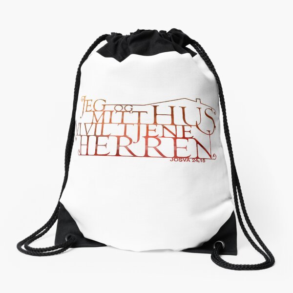 Jeg og mitt hus Drawstring Bag