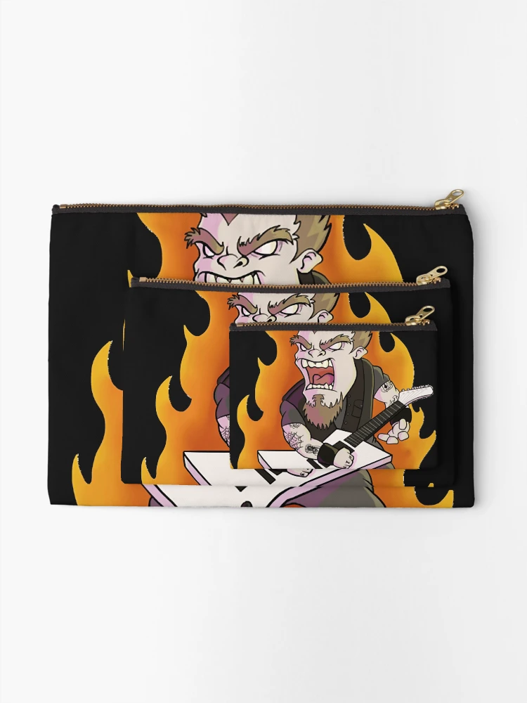 Thumbnail 2 of 4, Zipper Pouch, Fiery Rocker designed and sold by ButleAnne21.