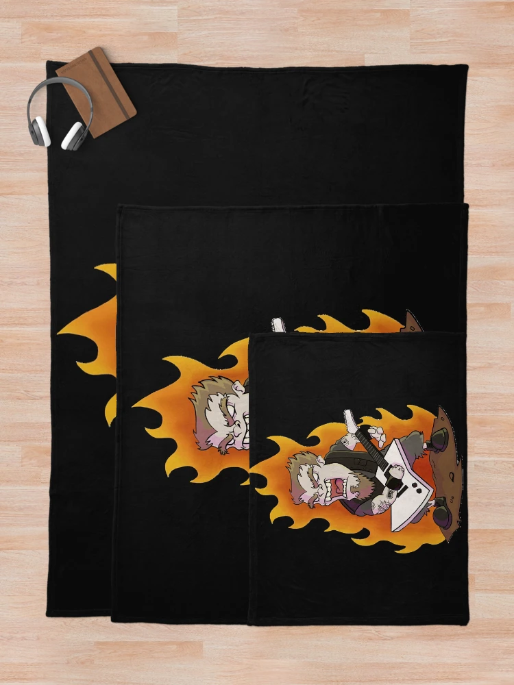 Thumbnail 5 of 6, Throw Blanket, Fiery Rocker  designed and sold by ButleAnne21.