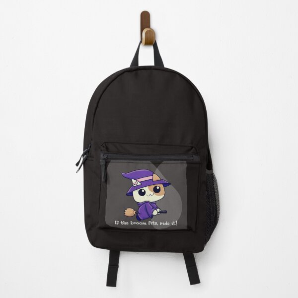 Item preview, Halloween cat if the broom fits purple designed and sold by only4kids.