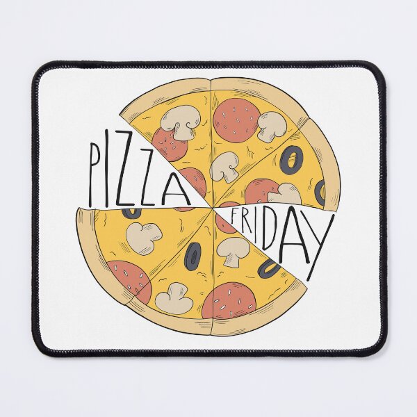 Item preview, Happy Pizza Friday Night Italian Mushroom Pepperoni Pizza Lovers designed and sold by Aleodor.