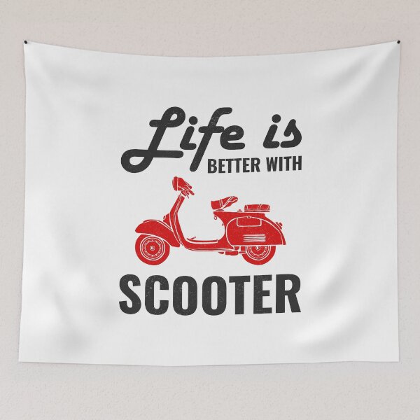 Item preview, Scooter Rider Scootering Motorbike Moped Funny designed and sold by CuteDesigns1.