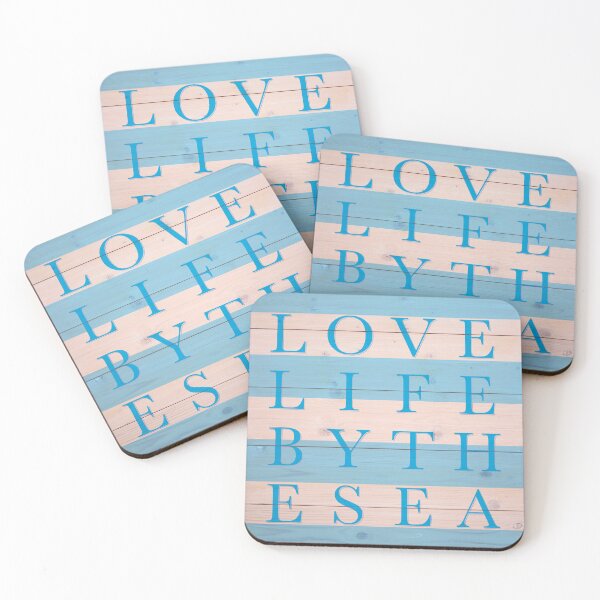 Item preview, Love Life By The Sea Design Cornish Blue designed and sold by CandOCreative.