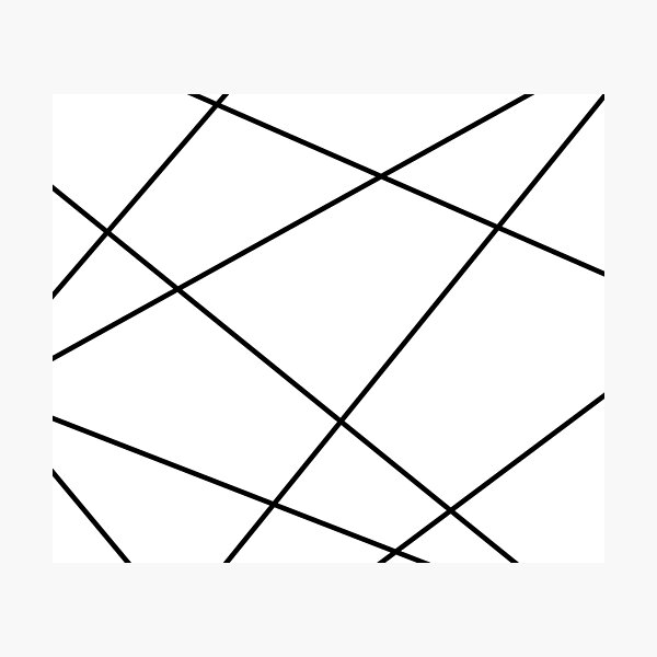 Item preview, Geometric abstract - white and black. designed and sold by K.S ART.