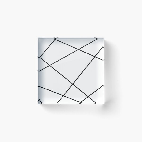 Item preview, Geometric abstract - white and black. designed and sold by K.S ART.