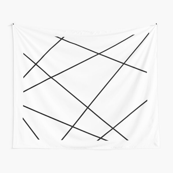 Geometric abstract - white and black. Tapestry
