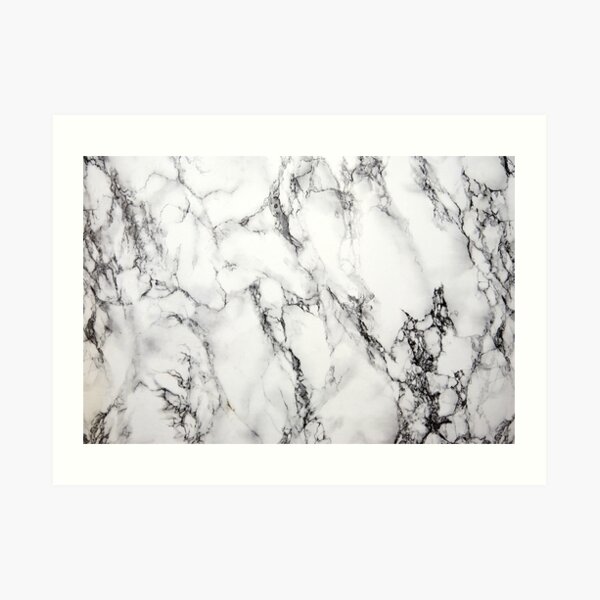 White Marble Art Print
