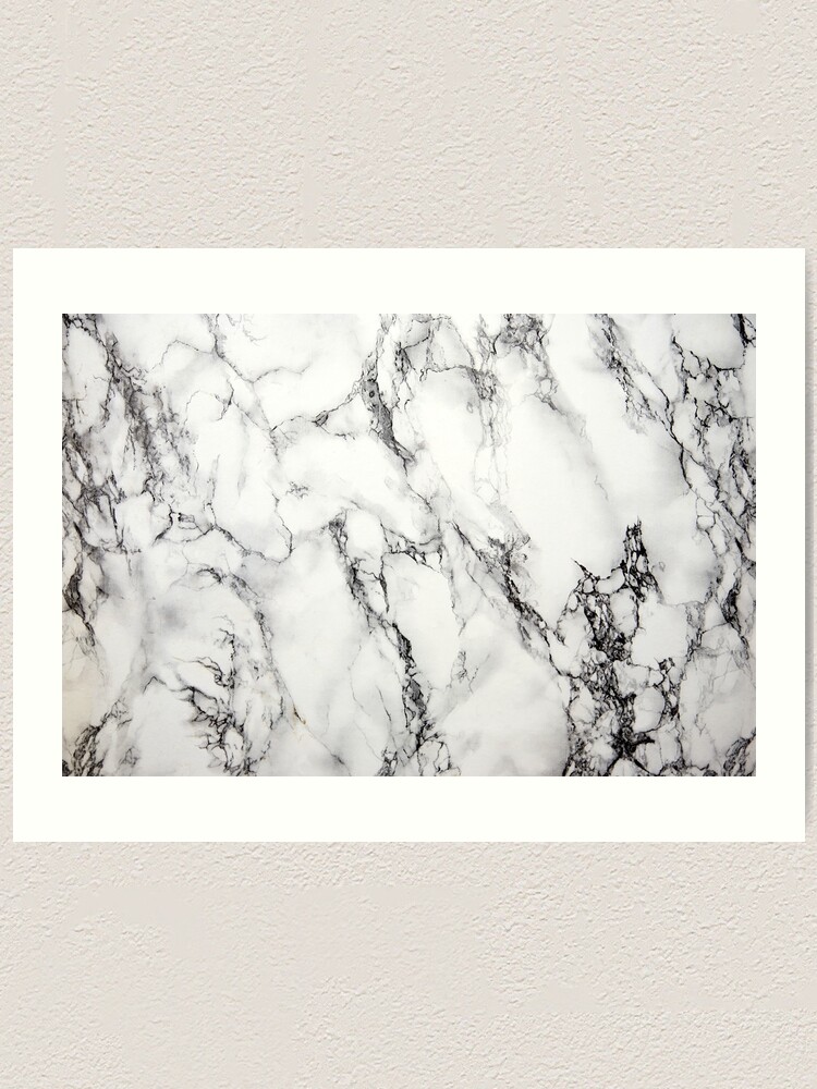"White Marble " Art Print for Sale by artonwear Redbubble