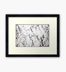 Weisser Marmor Gerahmtes Wandbild
