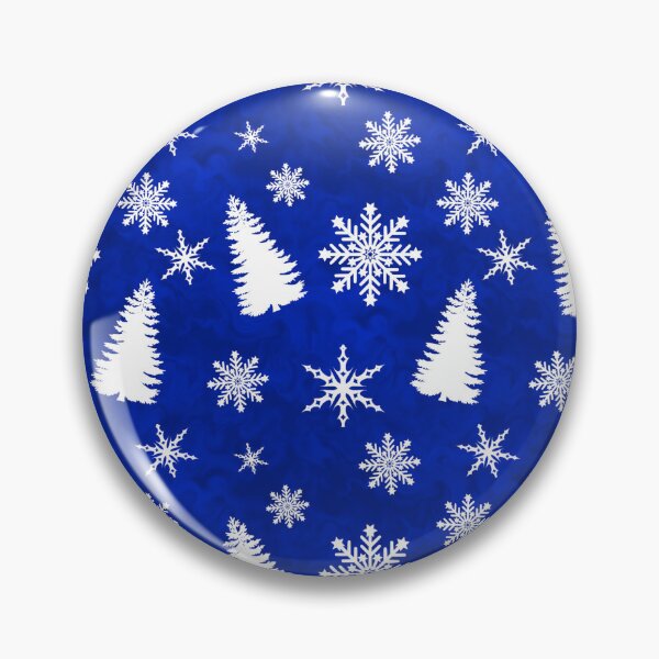 Item preview, White Christmas Tree Snowflake Design Blue Background designed and sold by AraljanFusion.