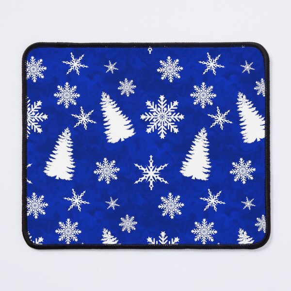 Item preview, White Christmas Tree Snowflake Design Blue Background designed and sold by AraljanFusion.