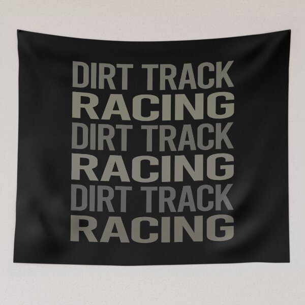 Item preview, Gray Text Art Dirt Track Racing designed and sold by TarynBrown3126.