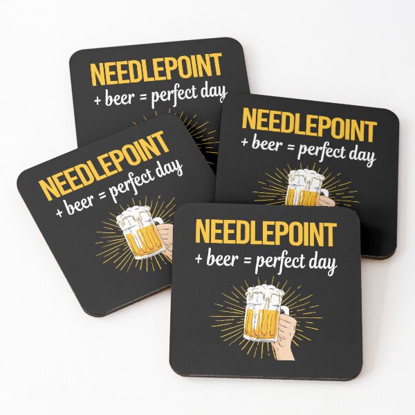 Artikelvorschau, Beer Perfect Day Needlepoint-Leinwandarbeit entworfen und verkauft von WigglesDailey.