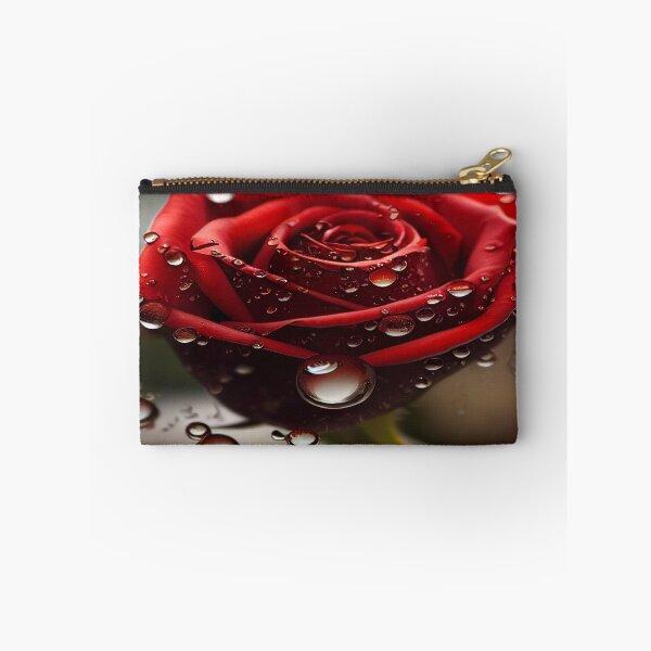 Item preview, Red Rose With Raindrops, Macro Background, Close-up designed and sold by Unwind-Art-Work.