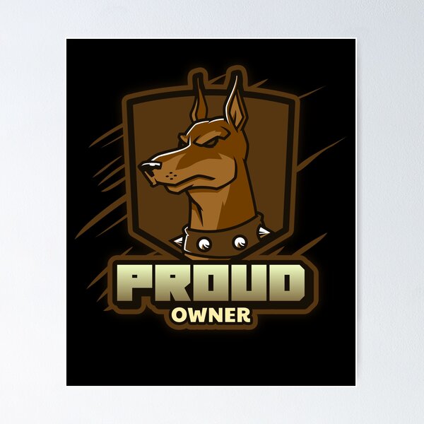 Item preview, Proud Owner of Red Doberman Pinscher designed and sold by Shaarmeyn.