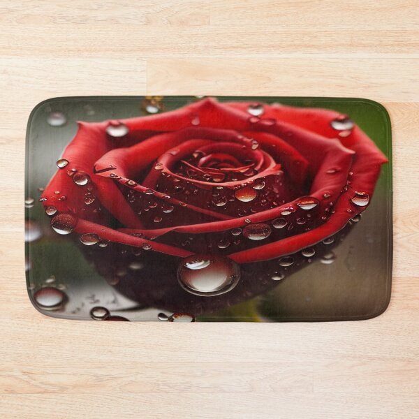 Item preview, Red Rose With Raindrops, Macro Background, Close-up designed and sold by Unwind-Art-Work.
