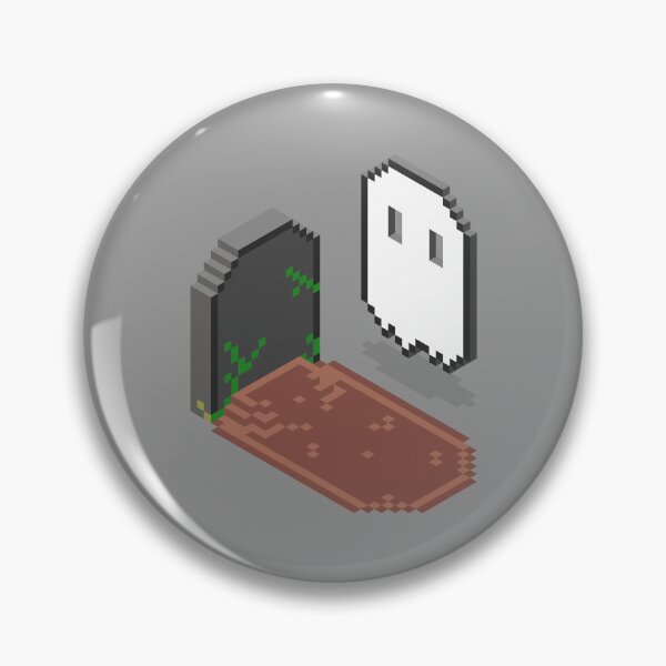 Item preview, Isometric pixel art ghost designed and sold by wolfkin-design.