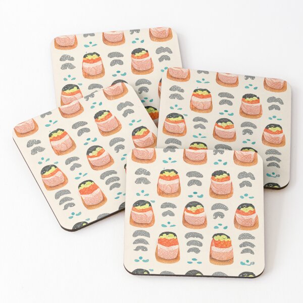 Item preview, Sushi Citizens Pattern designed and sold by Anagolay.