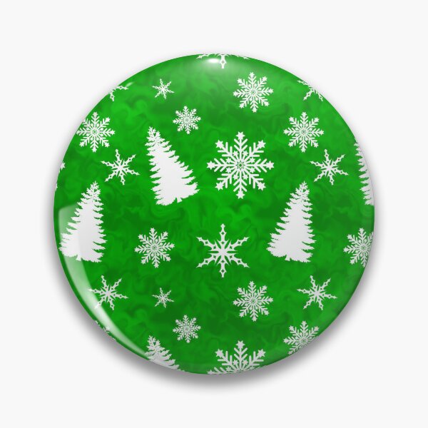 Item preview, White Christmas Tree Snowflake Design Green Background designed and sold by AraljanFusion.