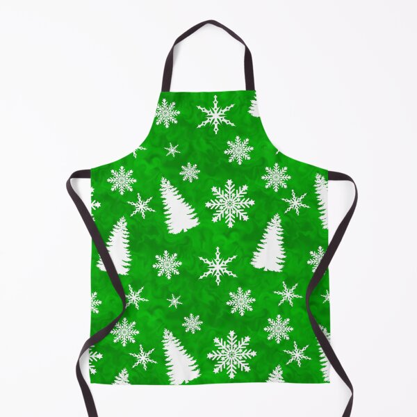 Item preview, White Christmas Tree Snowflake Design Green Background designed and sold by AraljanFusion.