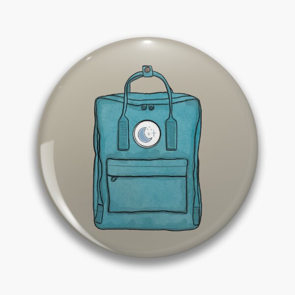 Item preview, Aesthetic Backpack School Bag Moon Stars Pastel Turquoise  designed and sold by northernhugs.