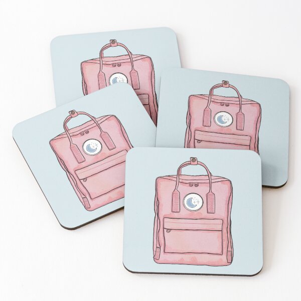 Item preview, Aesthetic Backpack School Bag Moon Stars Pastel Pink  designed and sold by northernhugs.