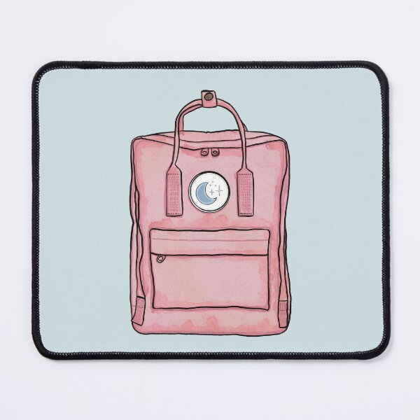Item preview, Aesthetic Backpack School Bag Moon Stars Pastel Pink  designed and sold by northernhugs.