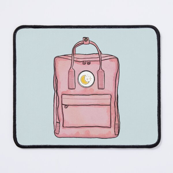 Item preview, Aesthetic Backpack School Bag Moon Stars Pastel Pink  designed and sold by northernhugs.