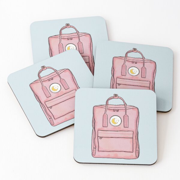 Item preview, Aesthetic Backpack School Bag Moon Stars Pastel Pink  designed and sold by northernhugs.
