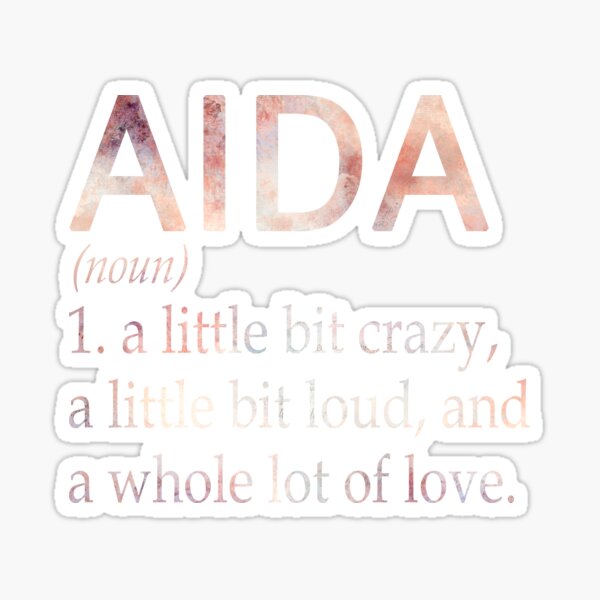 aida-girl-name-definition-sticker-for-sale-by-gabbybaan-redbubble