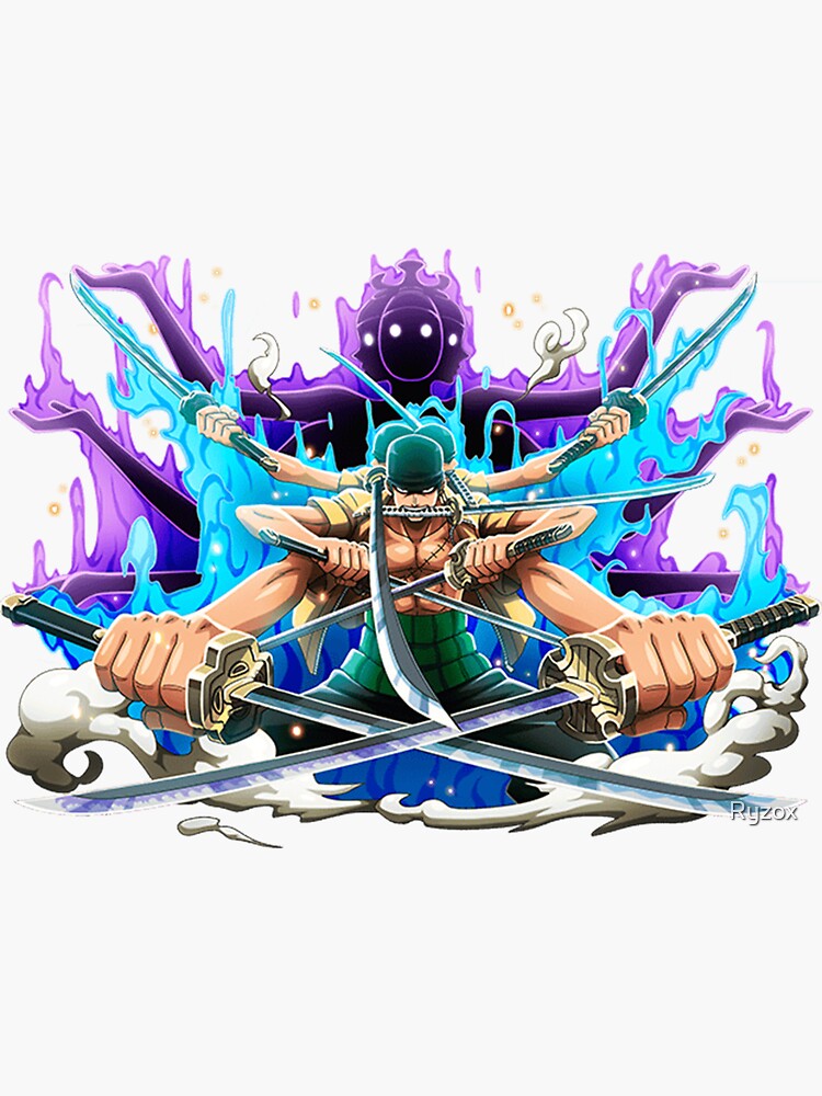 Zoro Roronoa Swords Pirate One Piece Sticker For Sale By Ryzox Redbubble 5074
