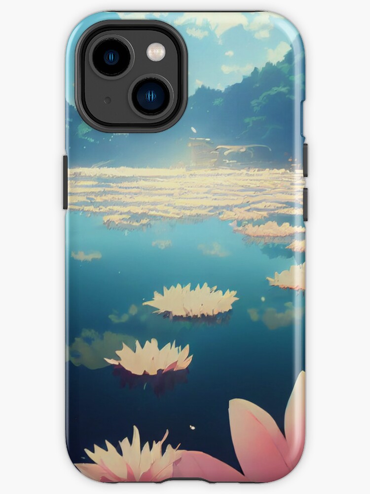 By the Lotus River | 90s Anime, Studio Ghibli Inspired, Japanese Anime  Aesthetic | iPhone Case