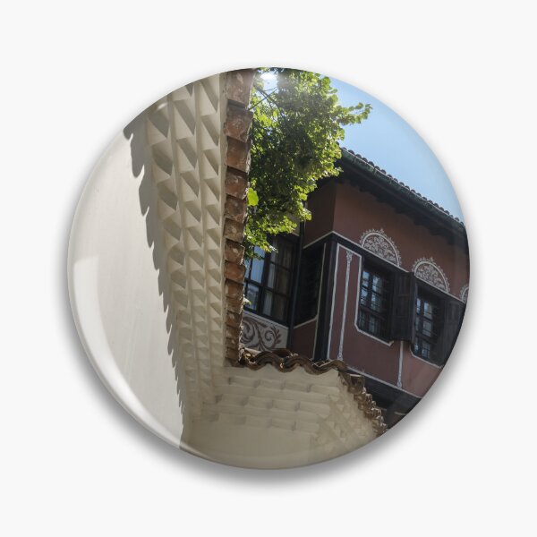 Item preview, Eighteenth Century Geometry - Old Town Plovdiv Revival House with High Walls designed and sold by Georgia Mizuleva.