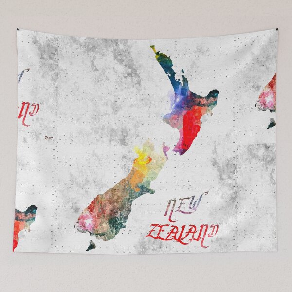 Item preview, New Zealand Grunge Map designed and sold by Daniel Janda.
