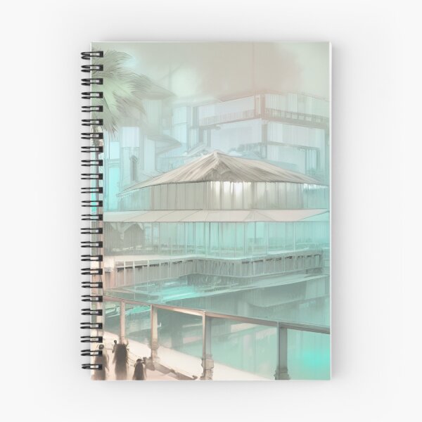 Item preview, 90s Nostalgia Retro Vaporwave Fantasy Futuristic Retro Landscape Illustration designed and sold by S Y N T H R E A L M.