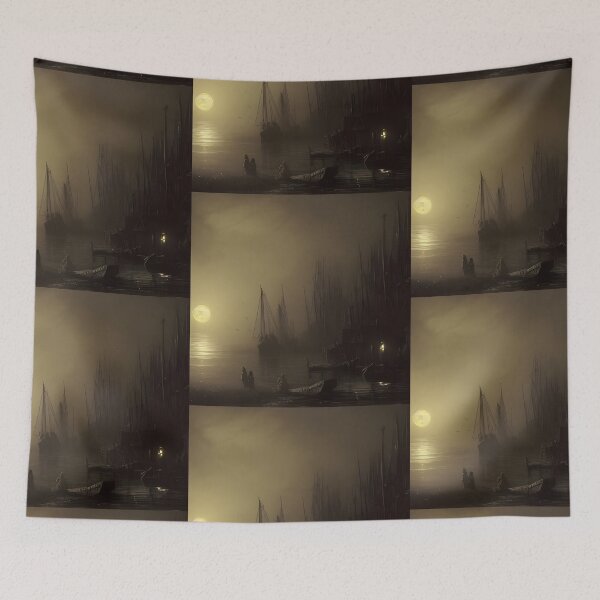 Item preview, Harbor at Midnight designed and sold by MonatheExplorer.