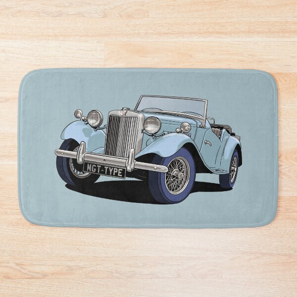 Item preview, MG T Type British Classic Car in light blue designed and sold by Webazoot Industries - Car Art.