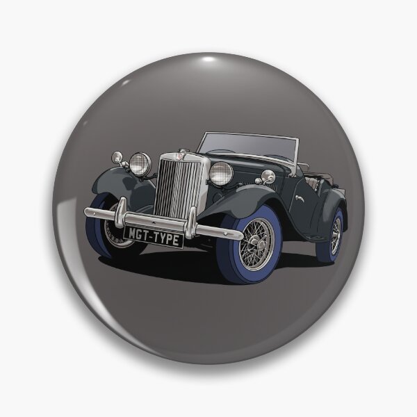 Item preview, MG T Type British Classic Car in black designed and sold by Webazoot Industries - Car Art.