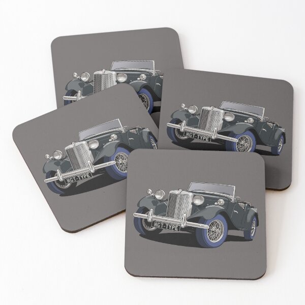 Item preview, MG T Type British Classic Car in black designed and sold by Webazoot Industries - Car Art.