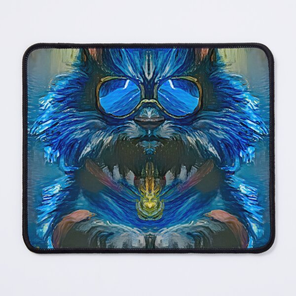 Item preview, Gangster Cat in 'Starry Night' style designed and sold by Tuko Designs.