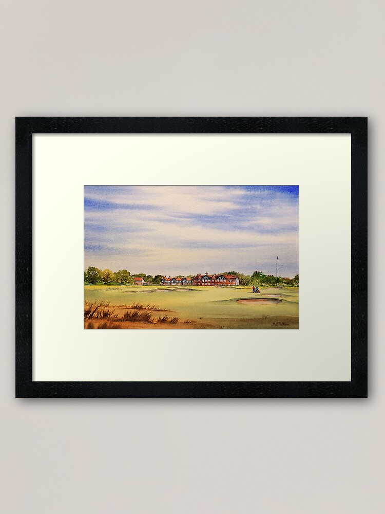 "Royal Lytham And St Annes 18Th Hole" Framed Art Print for Sale by